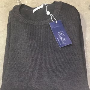 Cellini Italian wool Dark Brown Sweater 50